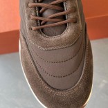 Замшевые кроссовки Loro Piana Week End Walk - Brown