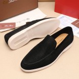 Мужские лоферы Loro Piana Summer Walk - Black