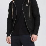 Чёрная кофта Loro Piana Zip-Up hoodie