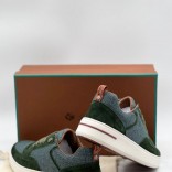 Комбинированные кроссовки Loro Piana Newport - Green