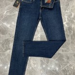 Джинсы тёмно-синего цвета Loro Piana regular fit