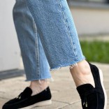 Женские замшевые лоферы Loro Piana Open Walk