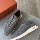 Замшевые кроссовки Loro Piana Week End Walk - Grey Замшевые кроссовки Loro Piana Week End Walk - Grey