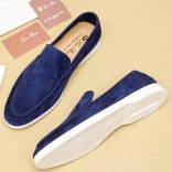 Мужские замшевые лоферы Loro Piana Summer Walk