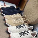 Замшевые кроссовки Loro Piana Week End Walk - Blue