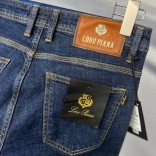 Мужские джинсы тёмно-синего цвета Loro Piana straight