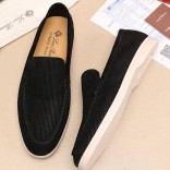 Мужские лоферы Loro Piana Summer Walk - Black