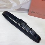 Кожаный ремень Loro Piana Premium (ширина 3.5 см)