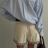 Женские бежевые шорты Loro Piana