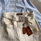 Женские бежевые шорты Loro Piana