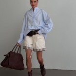 Женские бежевые шорты Loro Piana