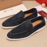 Мужские замшевые лоферы Loro Piana Summer Walk