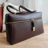 Кожаная сумка Loro Piana 28x15.5 см - Brown