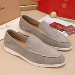 Мужские замшевые лоферы Loro Piana Summer Walk