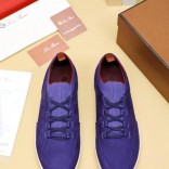 Замшевые кроссовки Loro Piana Soho Walk - Purple