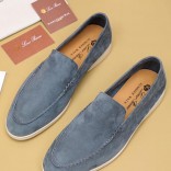 Мужские замшевые лоферы Loro Piana Summer Walk
