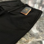 Мужские чёрные штаны Loro Piana logo-embroidered
