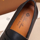 Кожаные лоферы Loro Piana Summer Walk - Black
