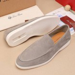 Мужские замшевые лоферы Loro Piana Summer Walk