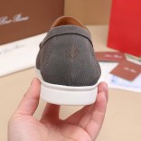 Мужские лоферы Loro Piana Summer Walk - Grey