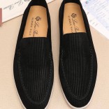 Мужские лоферы Loro Piana Summer Walk - Black