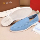 Мужские замшевые лоферы Loro Piana Summer Walk