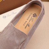 Мужские замшевые лоферы Loro Piana Summer Walk