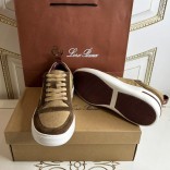 Комбинированные кроссовки Loro Piana Newport - Brown Комбинированные кроссовки Loro Piana Newport - Brown