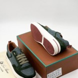 Комбинированные кроссовки Loro Piana Newport - Green