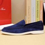 Мужские замшевые лоферы Loro Piana Summer Walk