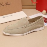 Мужские замшевые лоферы Loro Piana Summer Walk