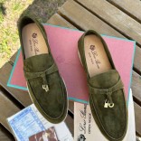 Женские замшевые лоферы Loro Piana Open Walk