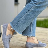 Женские замшевые лоферы Loro Piana Open Walk