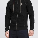 Чёрная кофта Loro Piana Zip-Up hoodie