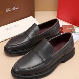 Кожаные лоферы Loro Piana Travis - Grey