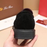 Замшевые лоферы Loro Piana Travis - Black