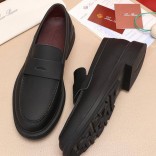 Кожаные лоферы Loro Piana Travis - Black