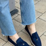 Женские замшевые лоферы Loro Piana Open Walk