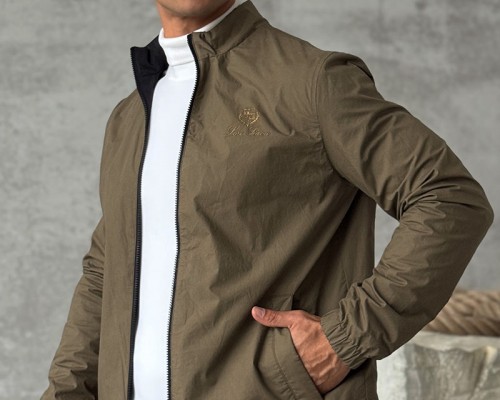 Двусторонняя ветровка Loro Piana - Brown / Black