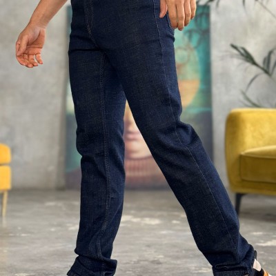 Джинсы тёмно-синего цвета Loro Piana regular fit