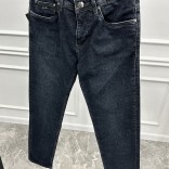 Джинсы тёмно-синего цвета Loro Piana regular fit