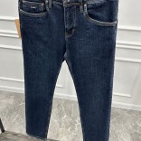 Джинсы тёмно-синего цвета Loro Piana regular fit