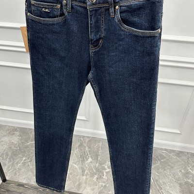 Джинсы тёмно-синего цвета Loro Piana regular fit