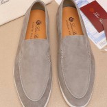 Мужские замшевые лоферы Loro Piana Summer Walk