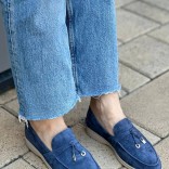 Женские замшевые лоферы Loro Piana Open Walk