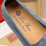 Мужские замшевые лоферы Loro Piana Summer Walk