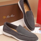 Мужские лоферы Loro Piana Summer Walk - Grey