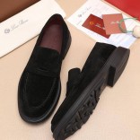 Замшевые лоферы Loro Piana Travis - Black