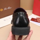 Кожаные лоферы Loro Piana Travis - Black