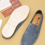 Мужские замшевые лоферы Loro Piana Summer Walk
